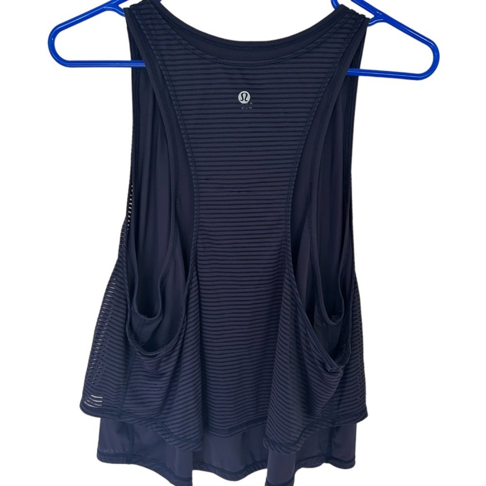 Lululemon Crop Tank Dark Blue Medium    203